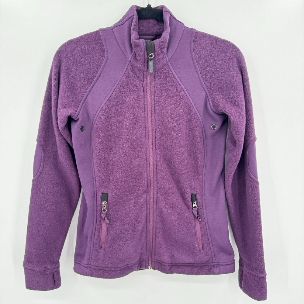 BURTON Purple Fleece Full Zip Jacket Size XS